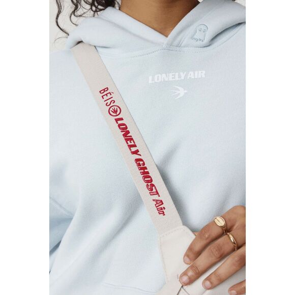 NWT Beis x Lonely Ghost Belt Bag Crossbody in Ghost White - Picture 6 of 7